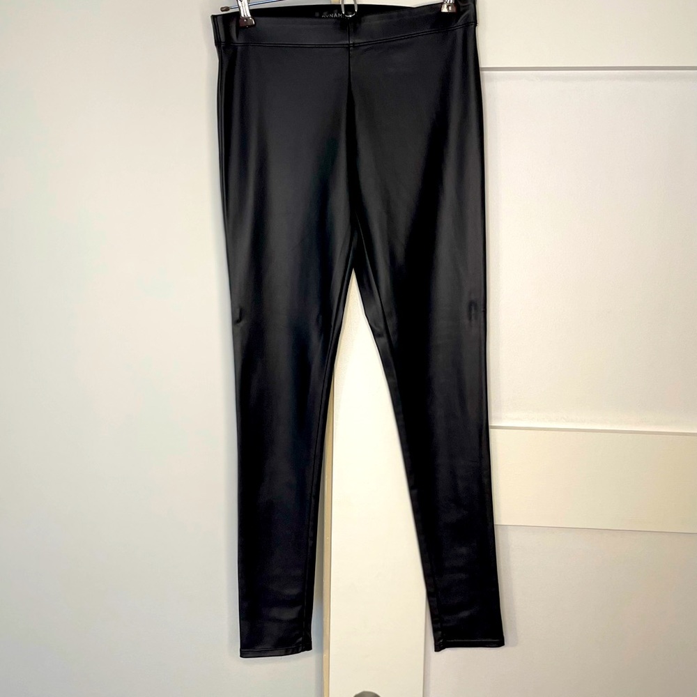 Dynamite faux leather tights